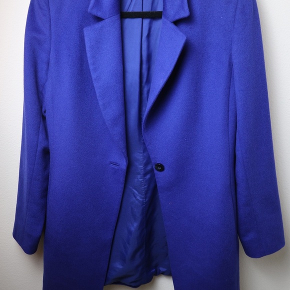 Dana Buchman Royal Blue Cashmere Blend Blazer Coat - Picture 2 of 8